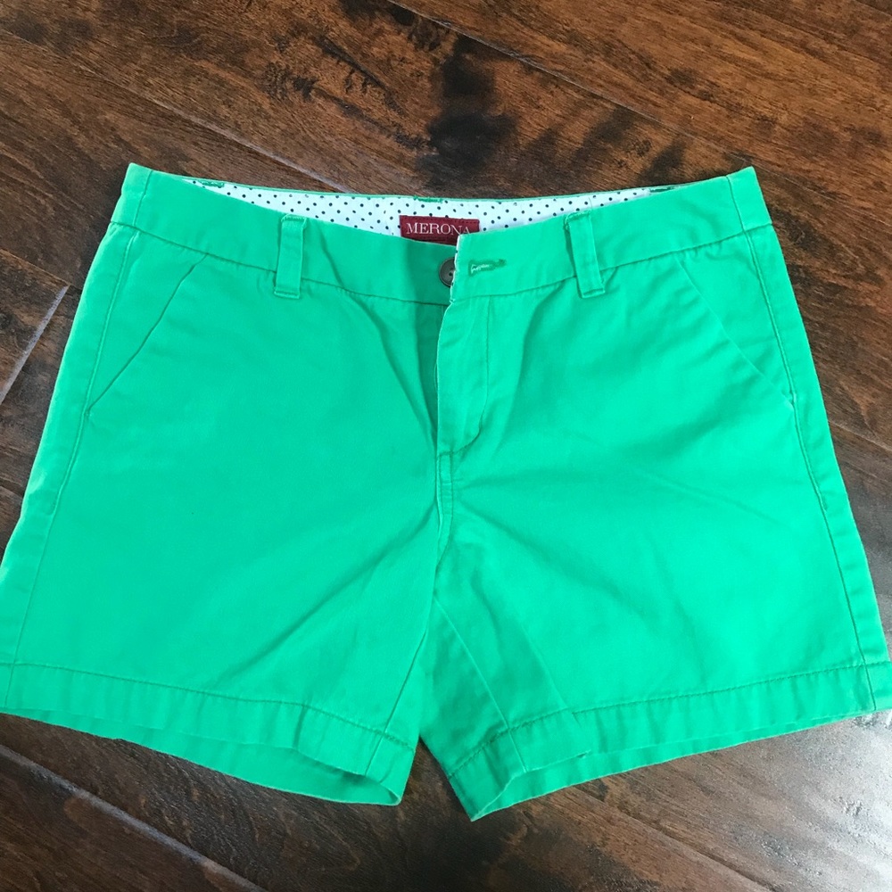 Green Merona shorts